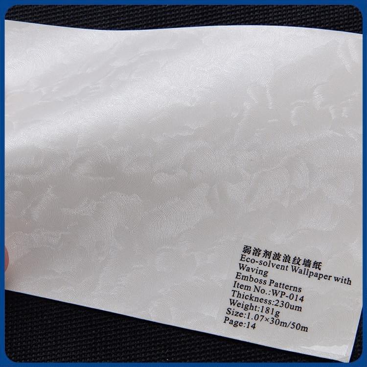 High Quality Waving Emboss Pattern Eco solvent Wall Paper