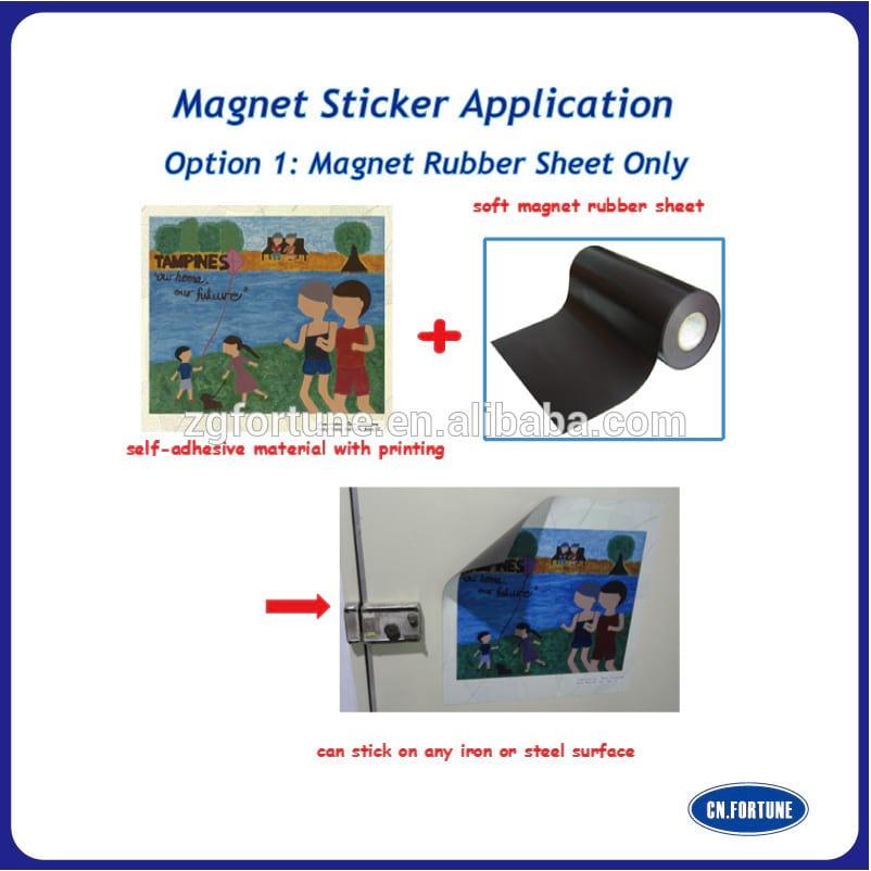 Flexible Rubber Magnet Sheet / Soft Rubber Magnet Sheet / Advertising Rubber Magnet Sheet in Roll